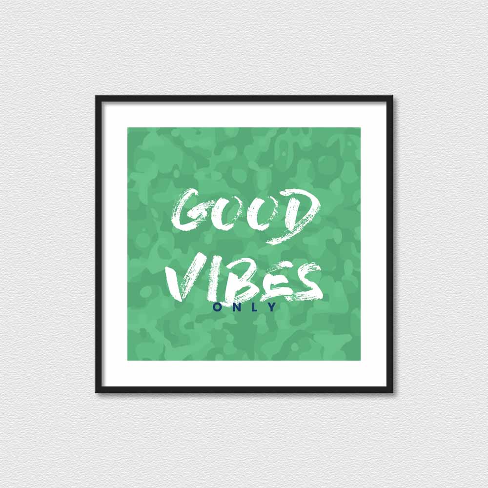 Good Vibes Sea Green - Poster