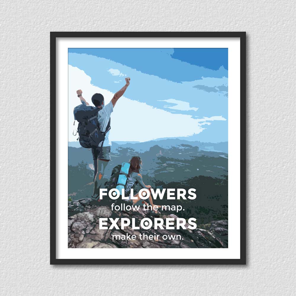 Be Explorer Poster - Poster