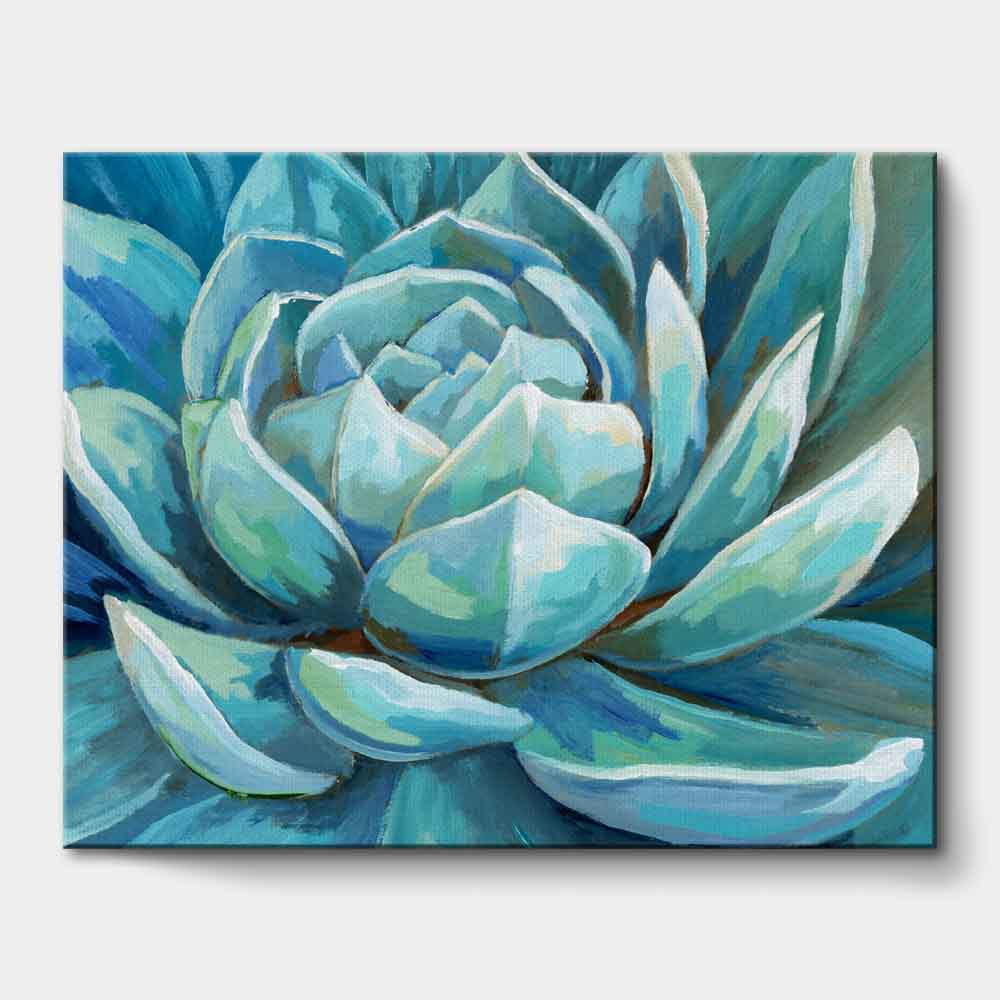 Blue Lotus Painting - Handmade Painting