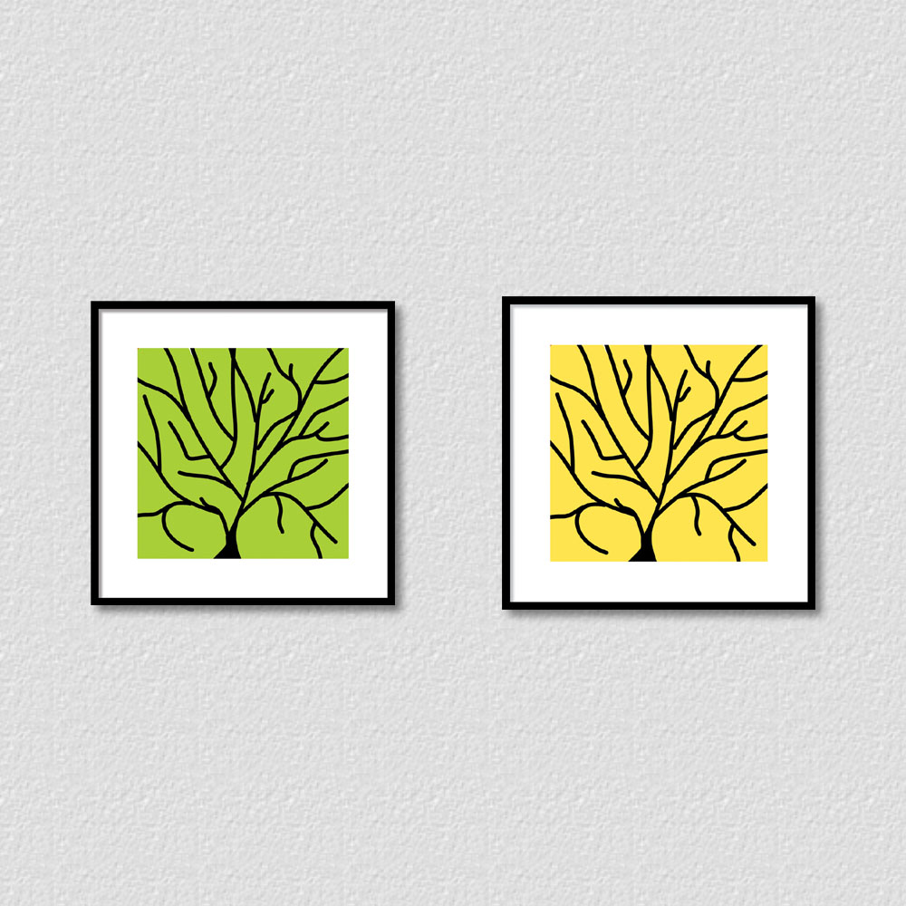 Tree Branches - 2 Pcs - Poster
