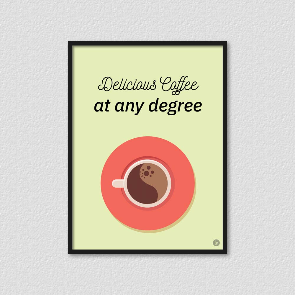 Delicious Coffee At Any Degree - Poster