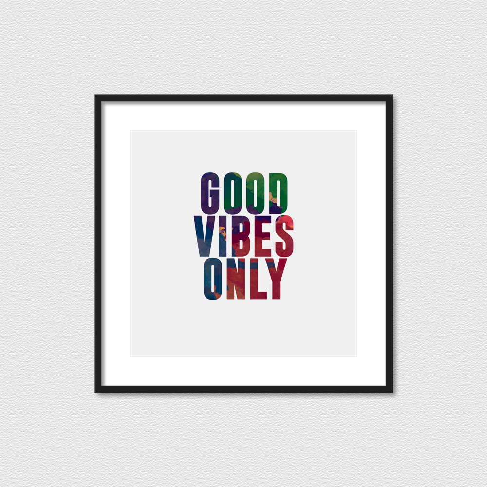 Good Vibes Colorful - Poster