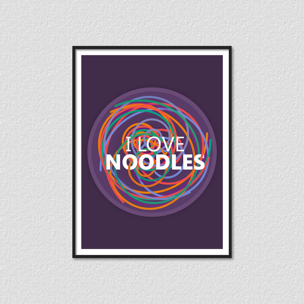 I Love Noodles - Poster