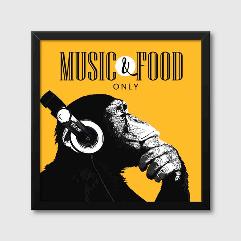 Music and Food Only Poster - Poster