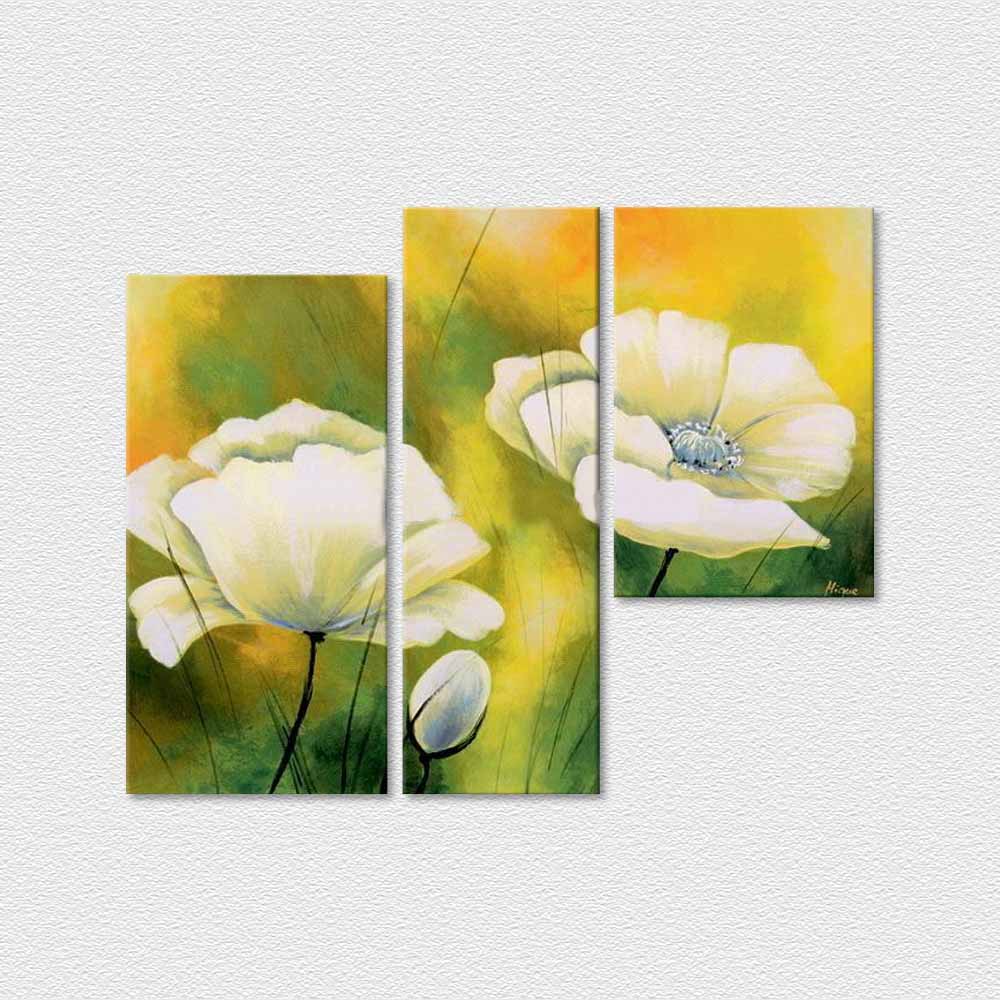 Two White Flowers - Handmade Painting