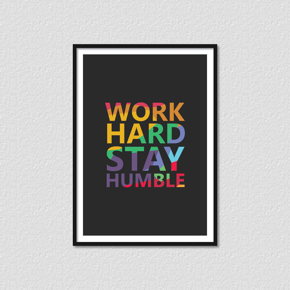 Work Hard Poster - Poster